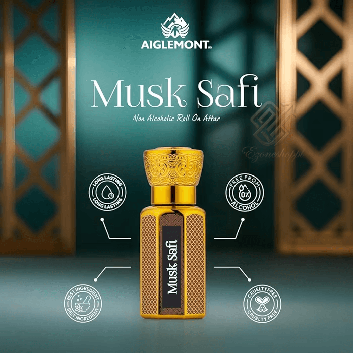 Musk Safi – Premium Non Alcoholic Roll-on Attar | Long lasting Luxury Fragrance Oil for Men & Women – alternate view