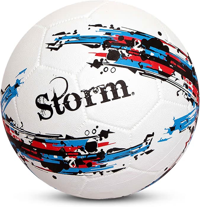 Nivia Storm White Moulded Football with Ball Pump Football - Size: 5 (Pack of 1, White) – alternate view
